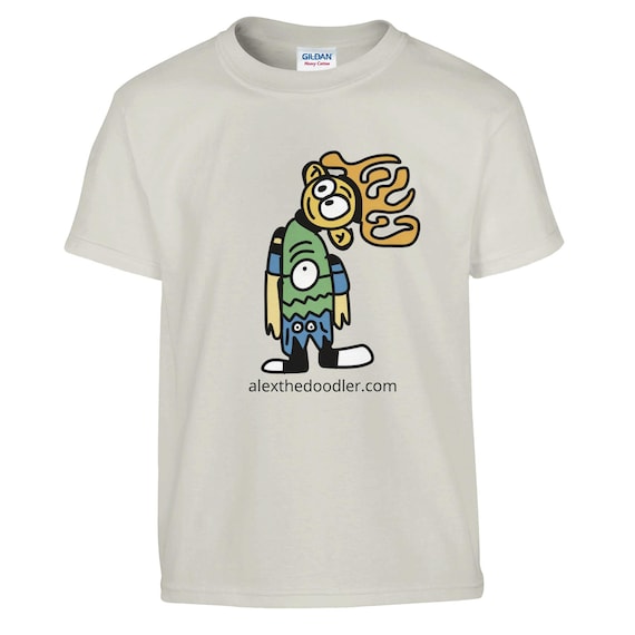 Wavy Hair Boy - Classic Kids Crewneck T-shirt | Gildan® 5000B