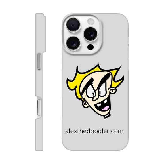 Silver Doodle world tough phone case - Slim case