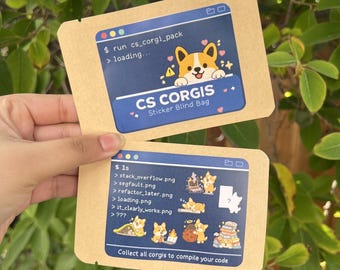 CS Corgi Sticker Blind Bag | Computer Science Stickers