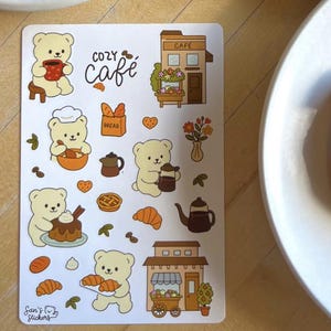 Cozy Cafe Sticker Sheet