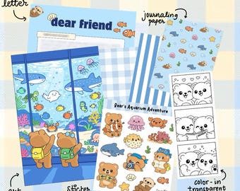 クマのアクアリウムアドベンチャー｜プリントとステッカー