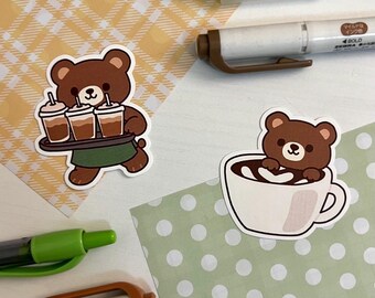 Bearista Club Stickers | Coffee Bear Stickers