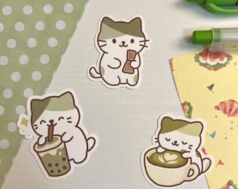 Matcha Meow Sticker
