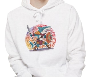 Colorful Unisex Cotton-Blend Hoodie: Relaxed Fit Cozy Sweatshirt