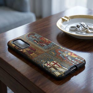 Medieval Knights Vikings Roman Legionary Stained Glass Phone Case | All Android phones,  Samsung galaxy s26 series update Free Shipping