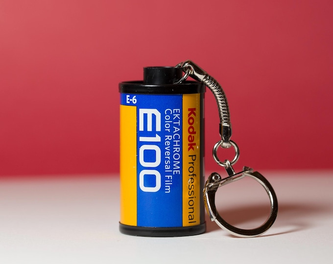 Kodak, Fuji, Cinestill, 35mm Film Canister Keychain: Recycled Photography Gift