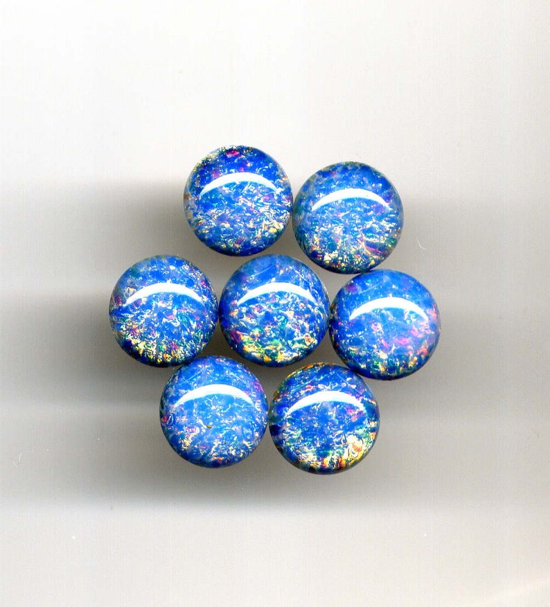 LOWEST PRICE 13mm 2pcs Electric Blue Fire Opal Dragons Breath Etsy