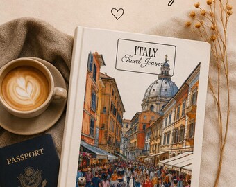 イタリア旅行記 | ローマの水彩画風ストリートノート | ヨーロッパ旅行日記 | イタリアのパーソナライズギフト