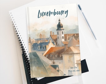 Diario de viaje en acuarela de Luxemburgo / Cuaderno del Castillo de Vianden / Diario de viaje por Europa / Regalo para los amantes de los viajes