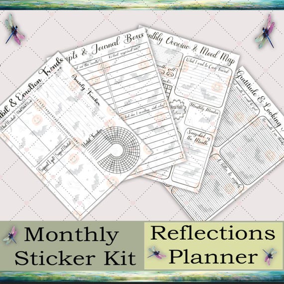 Reflection Stickers Kit - Cauldrons & Candy Corn - Monthly - GOODNOTES