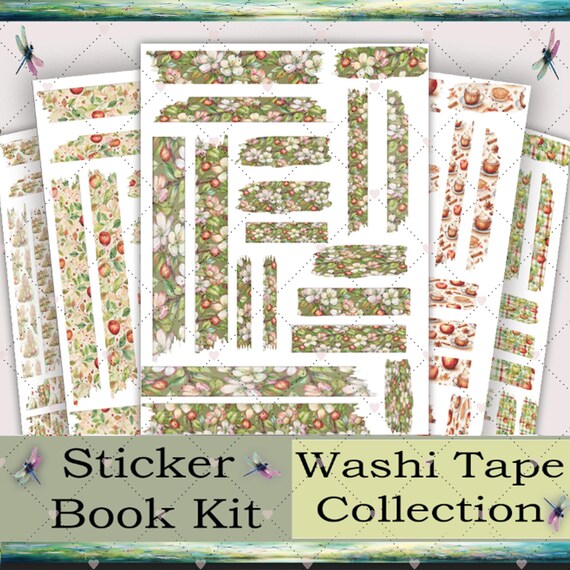 Goodnotes Digital Washi Tape – Apple Orchard Theme | Cute Planner Stickers | Farmhouse-Themed Scrapbooking Supplies