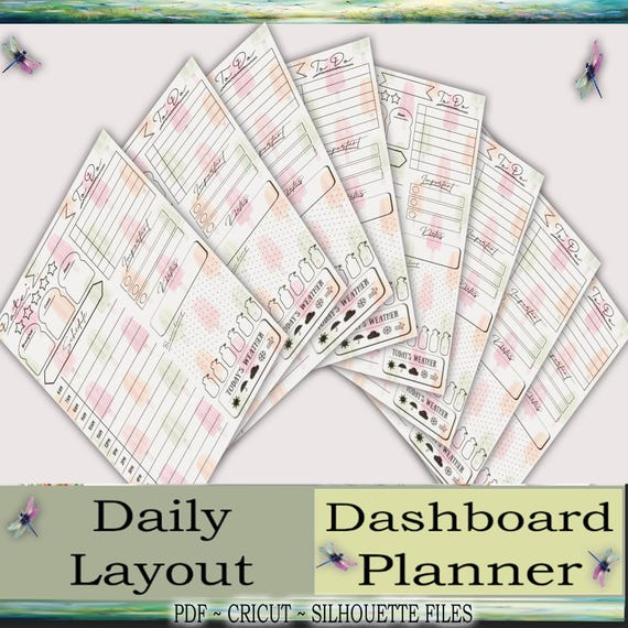 Daily Vertical Dashboard - Lazy Days & Watermelon Ways - Goodnotes + Notability + PDF