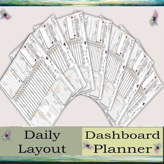 Dashboard - Daily  Horizontal - Cauldrons & Candy Corn - GOODNOTES