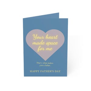 Carte de fête des pères pour papa ou beau-père en prime, cadeau de fête des pères pour beau-père