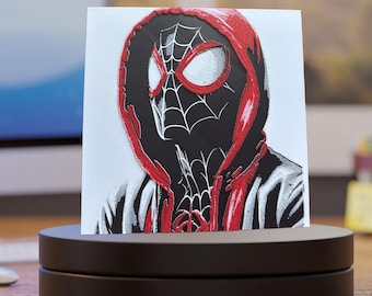 Miles Morales Spider-Man 3D Art - Spider-Verse