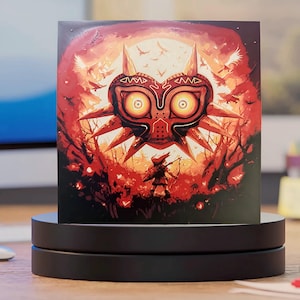 Legend of Zelda: Majora’s Mask - Link Shadow Forest 3D Art Print