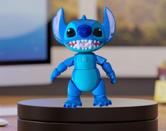 Flexible Stitch Toy – 3D Printed Lilo & Stitch-Inspired Collectible