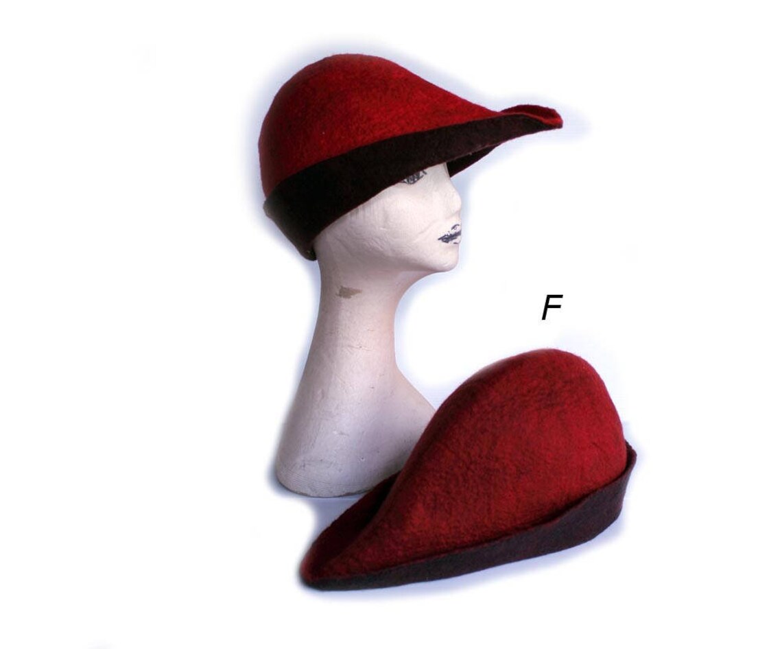 Archers Hat, Handfelted Hats, Medieval Felt Hat Etsy