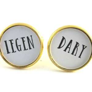 Wedding Cufflinks, Gift for Groomsmen, From Bride to Groom, Legendary
