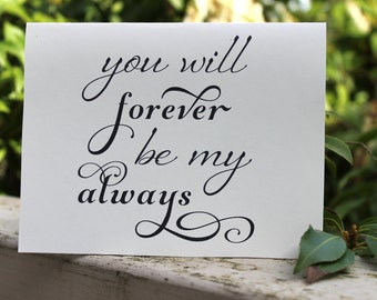 Printable Card, Wedding Card, Card for Him, Card for Her
