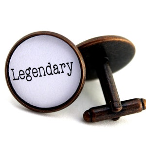 Legendary Groom Cufflinks, Groomsmen Gift