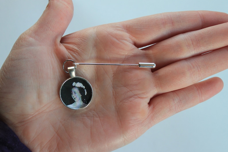 Custom Photo Lapel Pin Wedding Boutonniere Pin Memorial Etsy