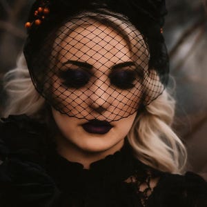 Birdcage Wedding Veil, Vintage Veil, Bandeau Veil, Russian Net Veil, French Net Veil, Bird Cage Veil, Face Veil, Cage Veil, Bridal Veil image 4
