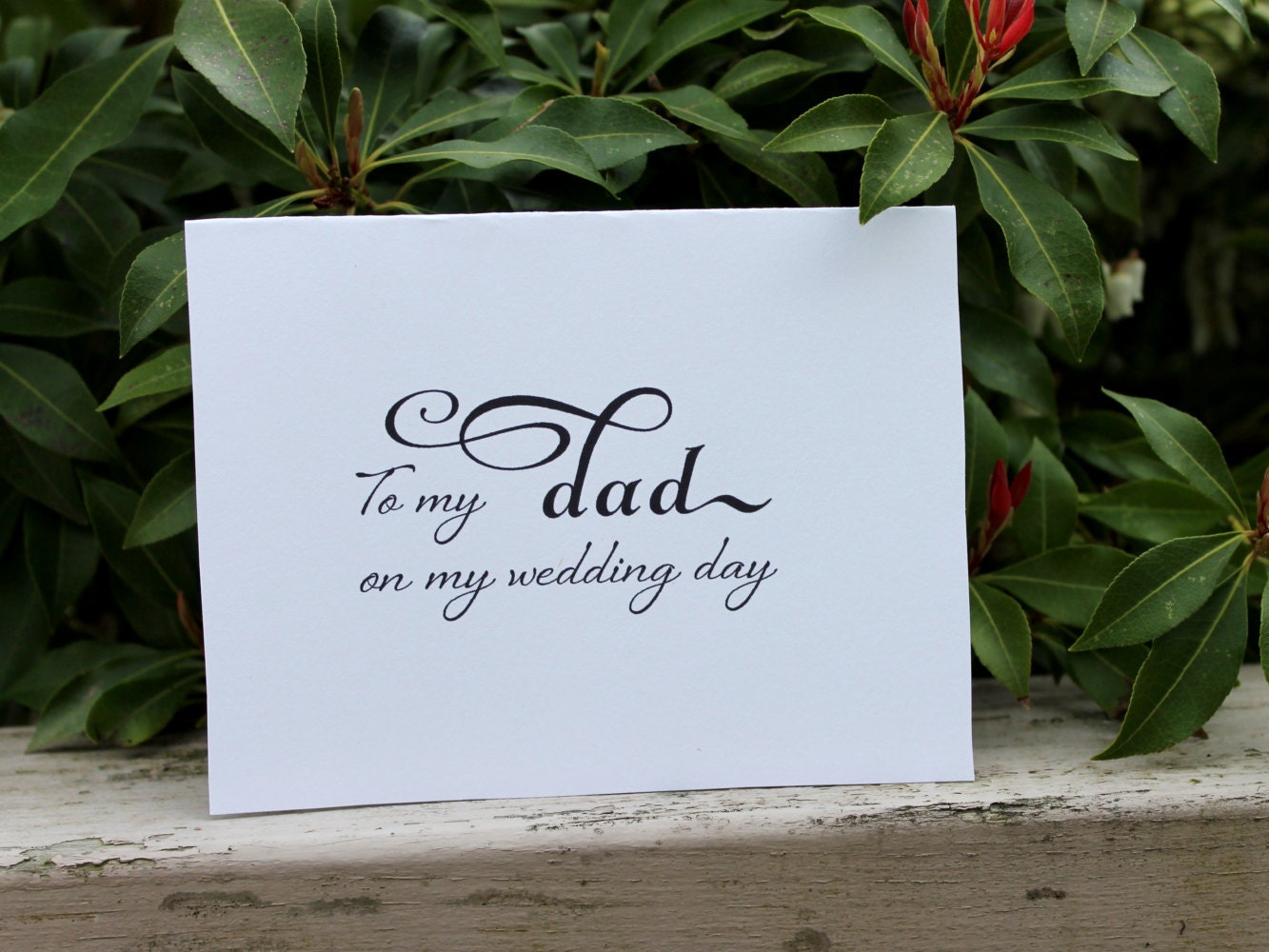 Printable Father of the Bride, Instant Wedding Card for Dad