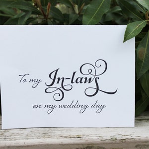 Cartão para sogros, Cartão de casamento, Sogros, Cartão para impressão, Cartão para o dia do meu casamento, Agradecimento de casamento, Casamento, Casamento para impressão, Casamento faça você mesmo