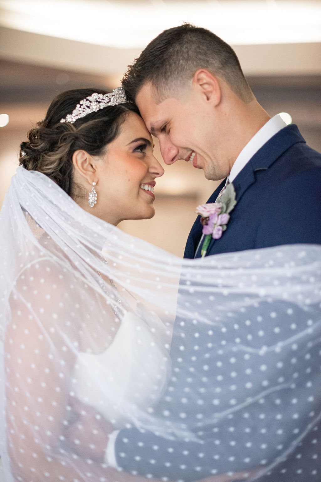 Super Soft Swiss Polka Dot Wedding Veil in Ivory - Etsy display picture 1