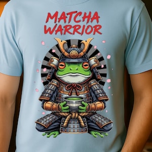 Funky Samurai Frog Shirt - Quirky Anime Style Tee