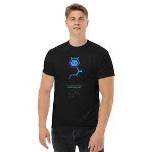 Camiseta Molécula de Adrenalina – Divertida camiseta gráfica de ciencia – Camiseta de química para frikis – Regalo unisex para científicos y geeks