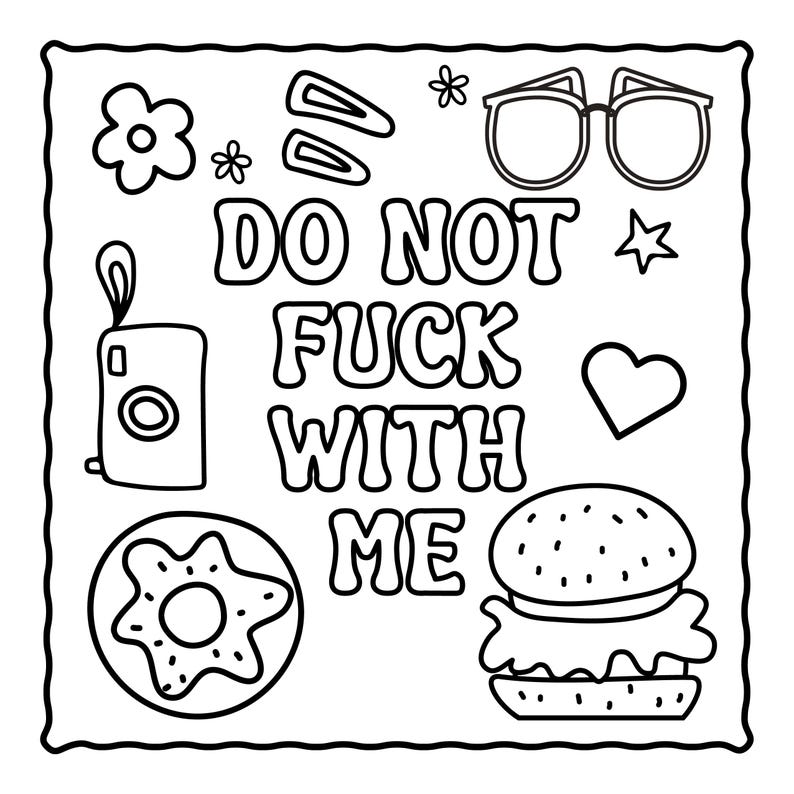 ADULTS Bold and Easy Swear Word Coloring Book - Etsy