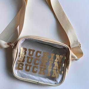 Borsa da stadio trasparente BUCKIN' - Un must per il Cowboy Carter Tour / Approvata dallo stadio