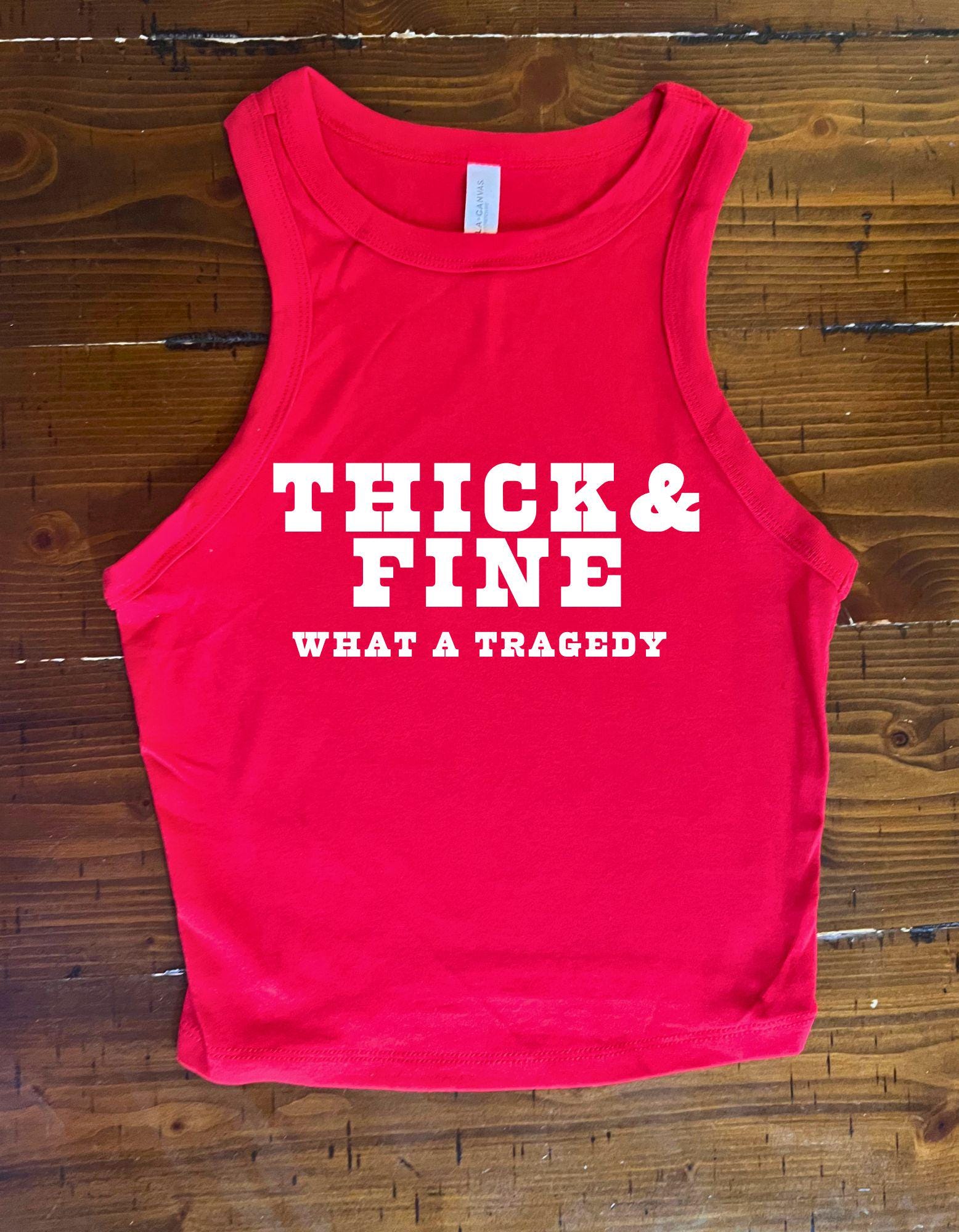 Thick & Fine What a Tragedy Muscle Tank – Country Chic Tee Inspired by Beyhive and Cowboy Carter