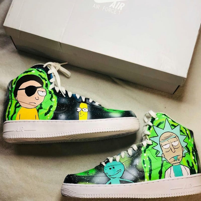 Rick Ricky Shos Rick and Morty Shoes - Etsy