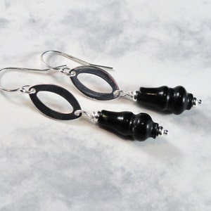 Serpentine Vase Earrings, Silver Plated Oval Accent, Sterling Silver Earwires, Therapeutic Gemstones