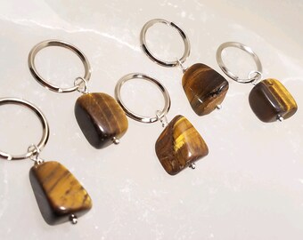 Tiger Eye Pet Charm, Healing Stone, Collar Charm, Therapeutic Gemstones, Pet Charm Jewels