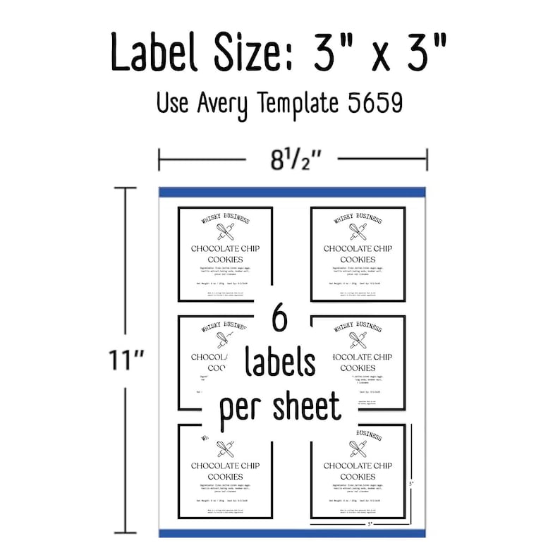 Editable Cottage Food Label Template: DIY Bakery Stickers (canva ...