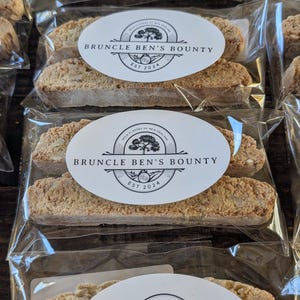 Black Walnut Biscotti – Handmade, Wild Foraged New England, Small Batch Baked Goods 2 pack