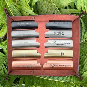 Estuche metálico para encendedor con grabado personalizado: funda personalizada para encendedor BIC
