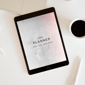 2025 Digital Planner & Calendar with Budget and Notes.