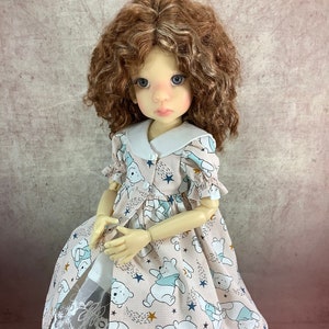 Pooh Bear Trentsation Dress, Slip, and Stockings for Kaye Wiggs Layla, Nyssa, Miki, Talyssa, Yani, and Mei Mei MSD, BJD