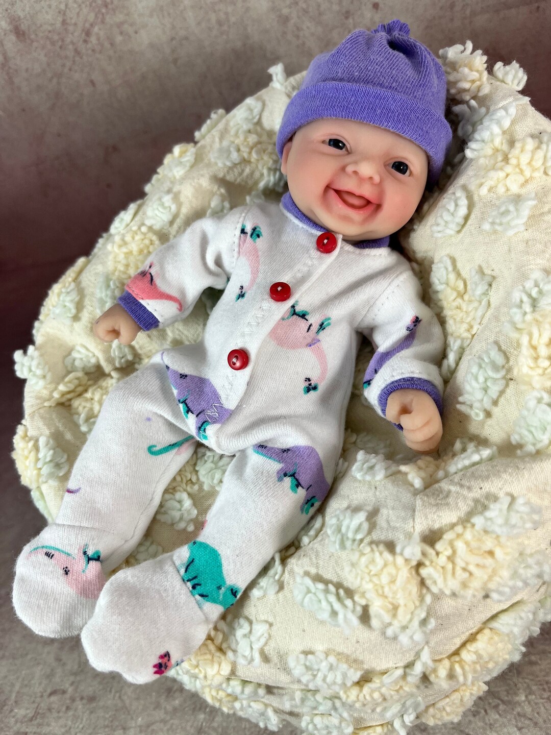 Dinosaur Sleeper Pajamas and Hat Set for 8 American Girl Etsy