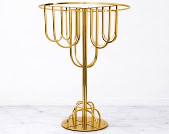2 Pcs/Order | 32-Inch Tall Gold Flower Stand | Elegant Wedding & Party Centerpiece Decoration