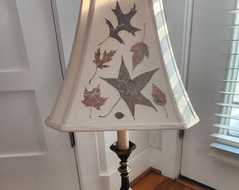 Fall leaves bell lamp shade, One of a kind beauty lampshade! (#99)