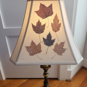 Lamp shade leaf collection. Flower lamp, Botanical Table Lampshade, Flower floor lamp, One of a kind, Nature lover gift 96 image 2