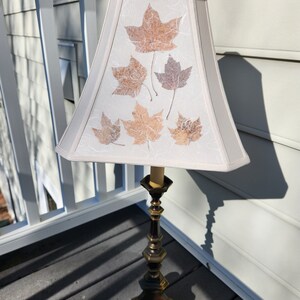 Lamp shade leaf collection. Flower lamp, Botanical Table Lampshade, Flower floor lamp, One of a kind, Nature lover gift 96 image 4