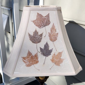 Lamp shade leaf collection. Flower lamp, Botanical Table Lampshade, Flower floor lamp, One of a kind, Nature lover gift 96 image 1