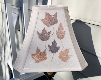 Lamp shade leaf collection. Flower lamp, Botanical Table Lampshade, Flower floor lamp, One of a kind, Nature lover gift (#96)